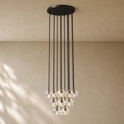 Boule do Cristal Round Cluster Chandelier