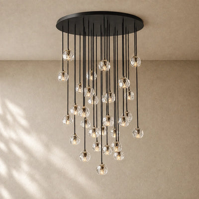 Boule do Cristal Round Cluster Chandelier