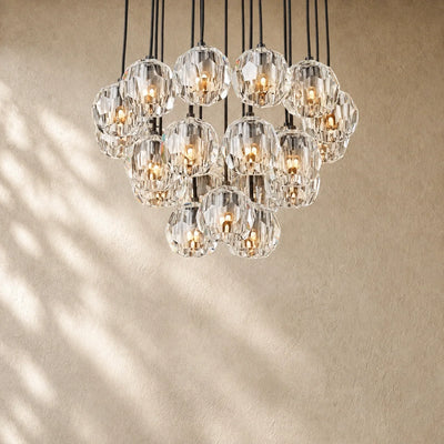Boule do Cristal Round Cluster Chandelier