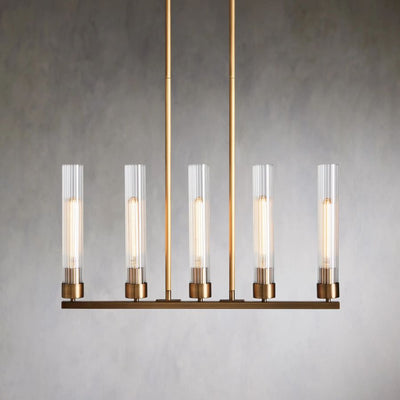 Juniper Glass Linear Chandelier
