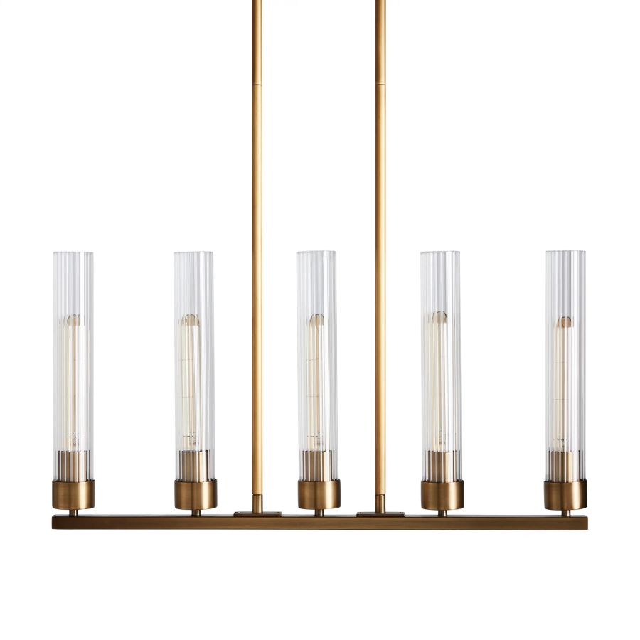 Juniper Glass Linear Chandelier