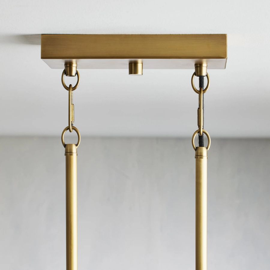 Juniper Glass Linear Chandelier