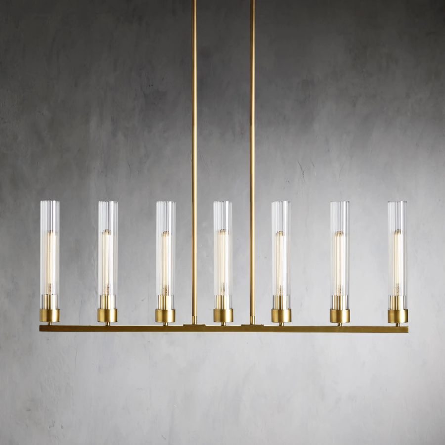 Juniper Glass Linear Chandelier