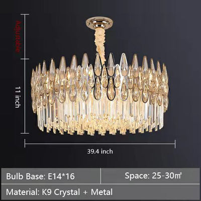 New Arrival Crystal Chandelier Modern Living Room Ceiling Light