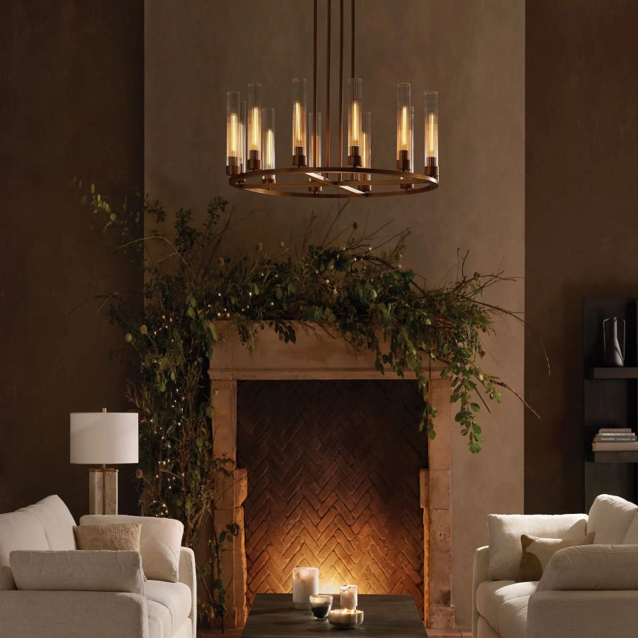 Juniper Glass Round Chandelier