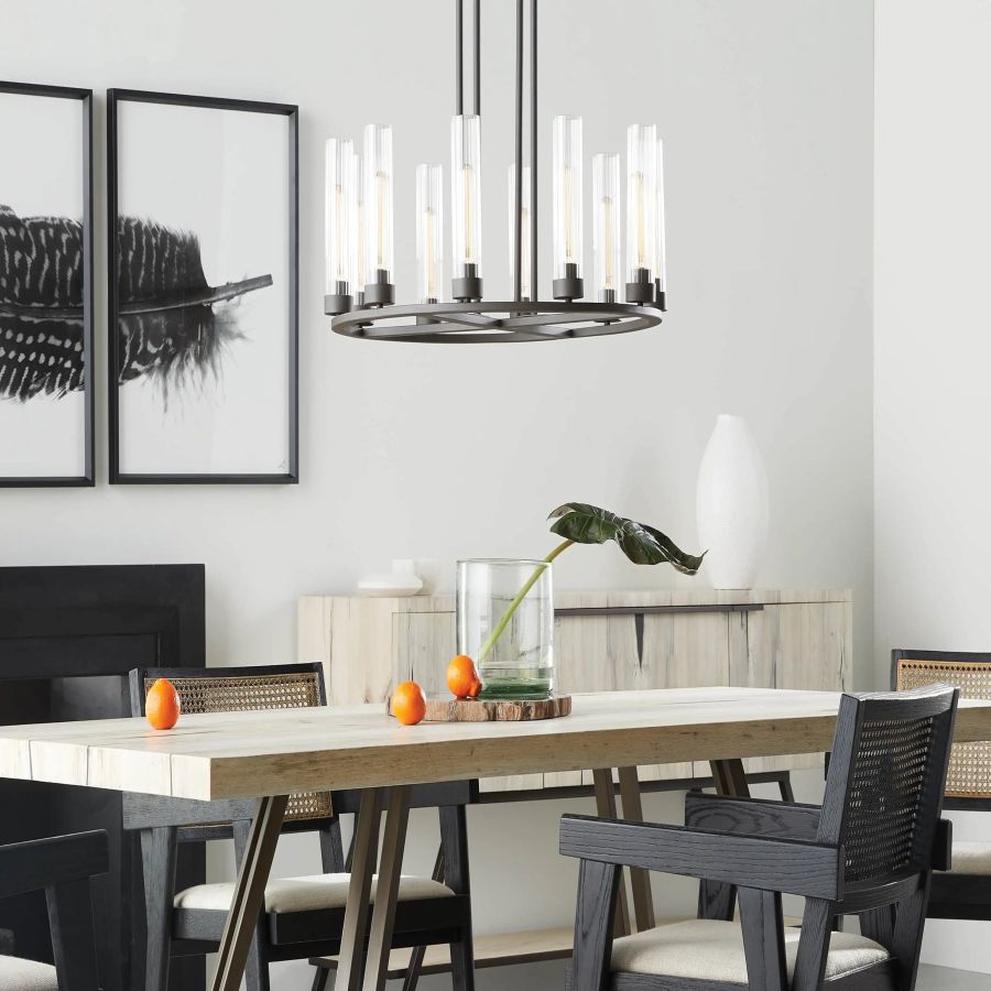 Juniper Glass Round Chandelier