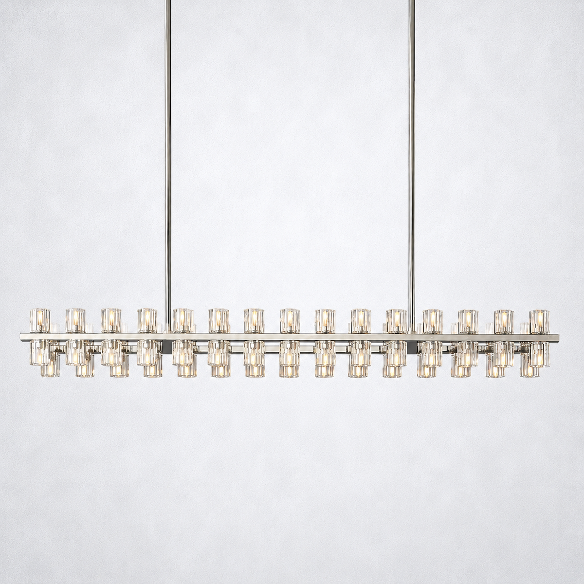 Marlowe Crystal Rectangular Chandelier 54"