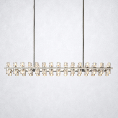 Marlowe Crystal Rectangular Chandelier 54"
