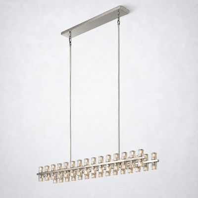 Marlowe Crystal Rectangular Chandelier 54"