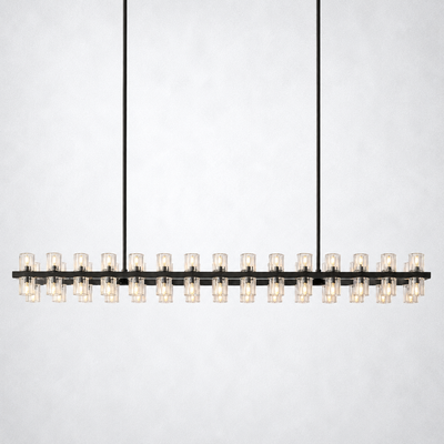 Marlowe Crystal Rectangular Chandelier 54"