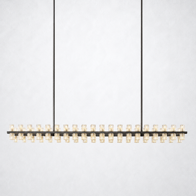 Marlowe Crystal Rectangular Chandelier 72"