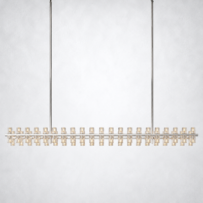 Marlowe Crystal Rectangular Chandelier 72"
