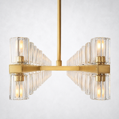 Marlowe Crystal Rectangular Chandelier 72"