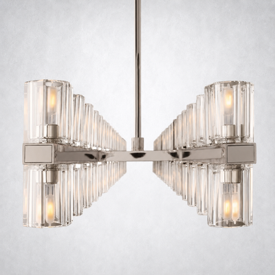 Marlowe Crystal Rectangular Chandelier 72"
