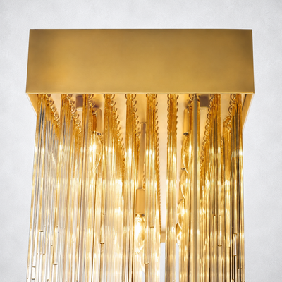 Glint Rectangular Chandelier 54"