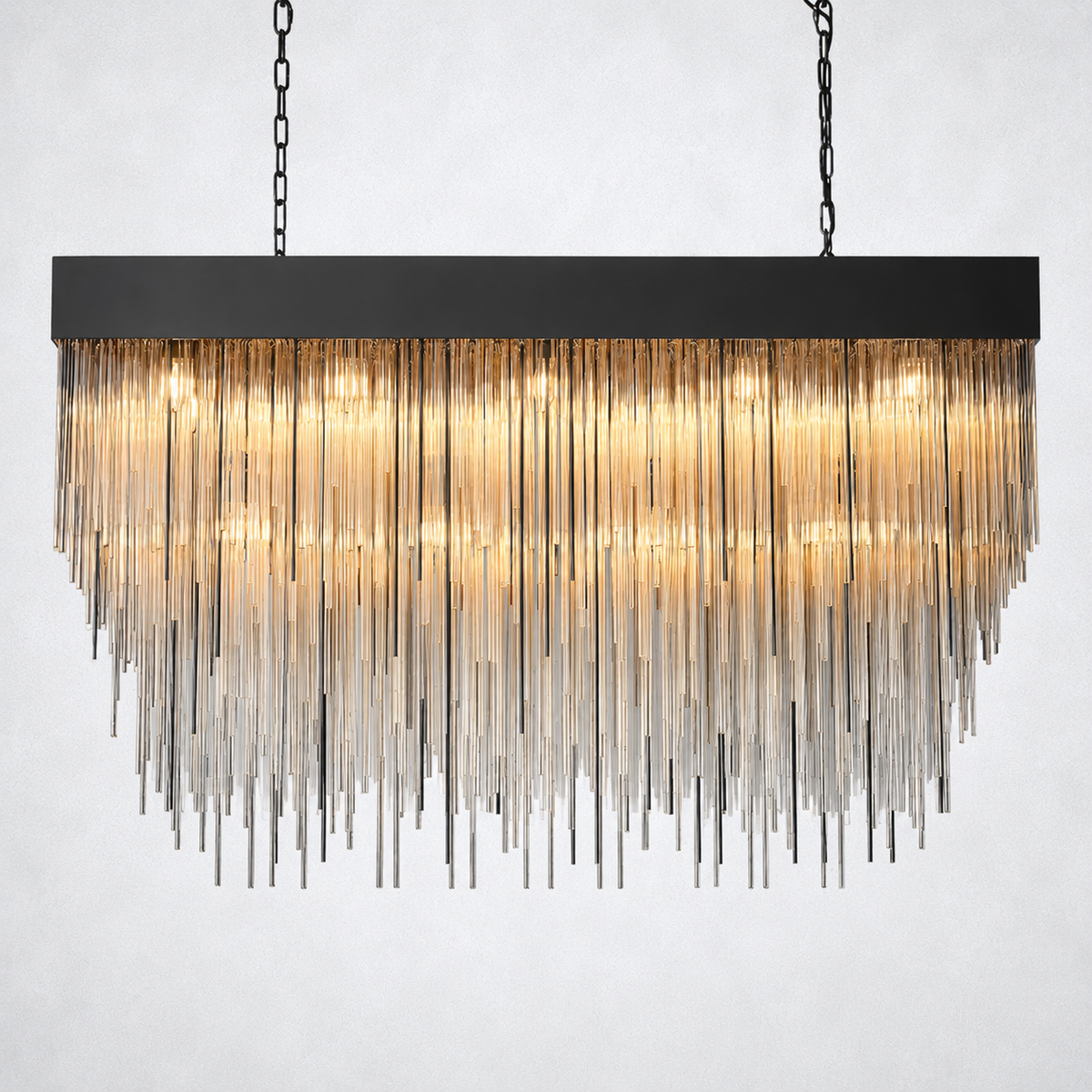 Glint Rectangular Chandelier 54"