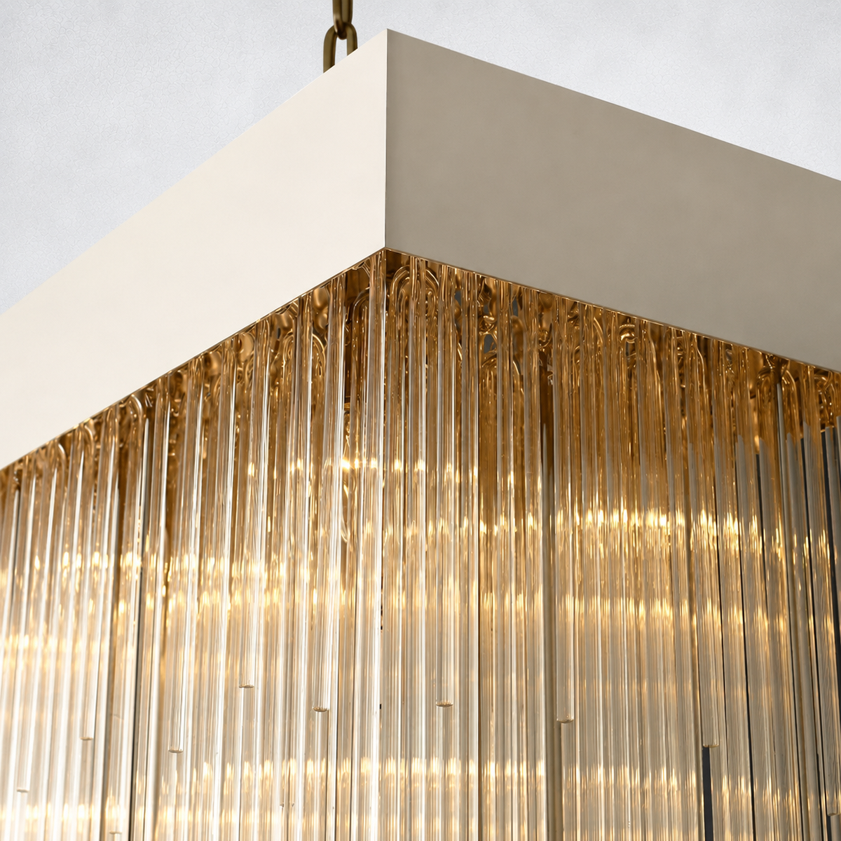 Glint Rectangular Chandelier 54"