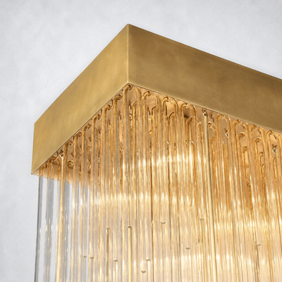 Glint Rectangular Chandelier 54"