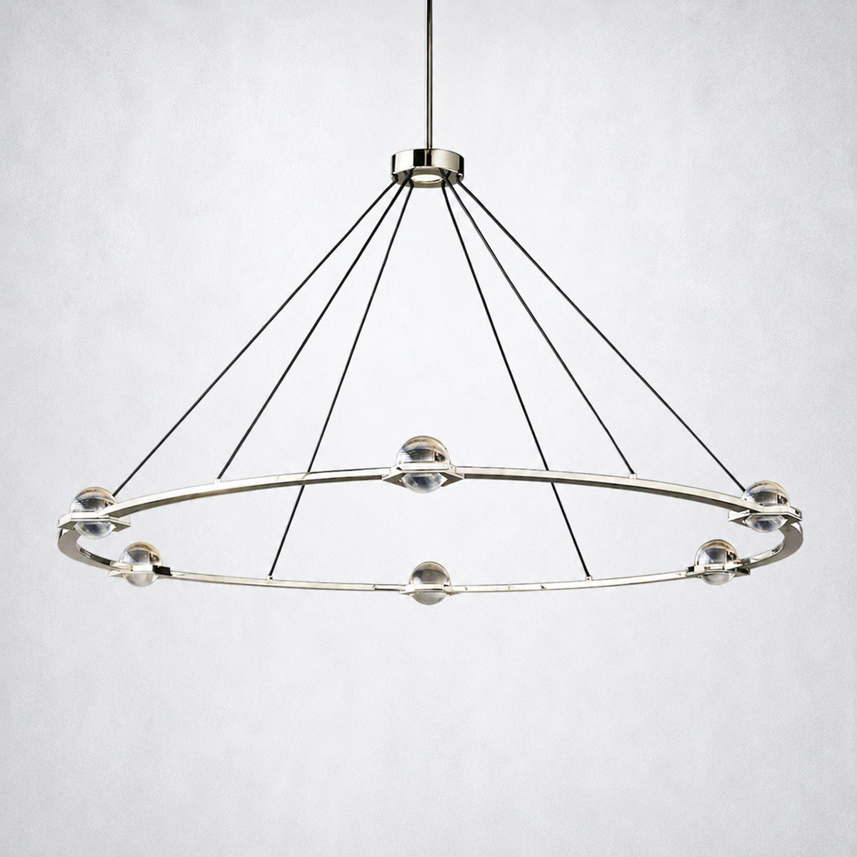 Dorian Crystal Ball Round Chandelier 60"