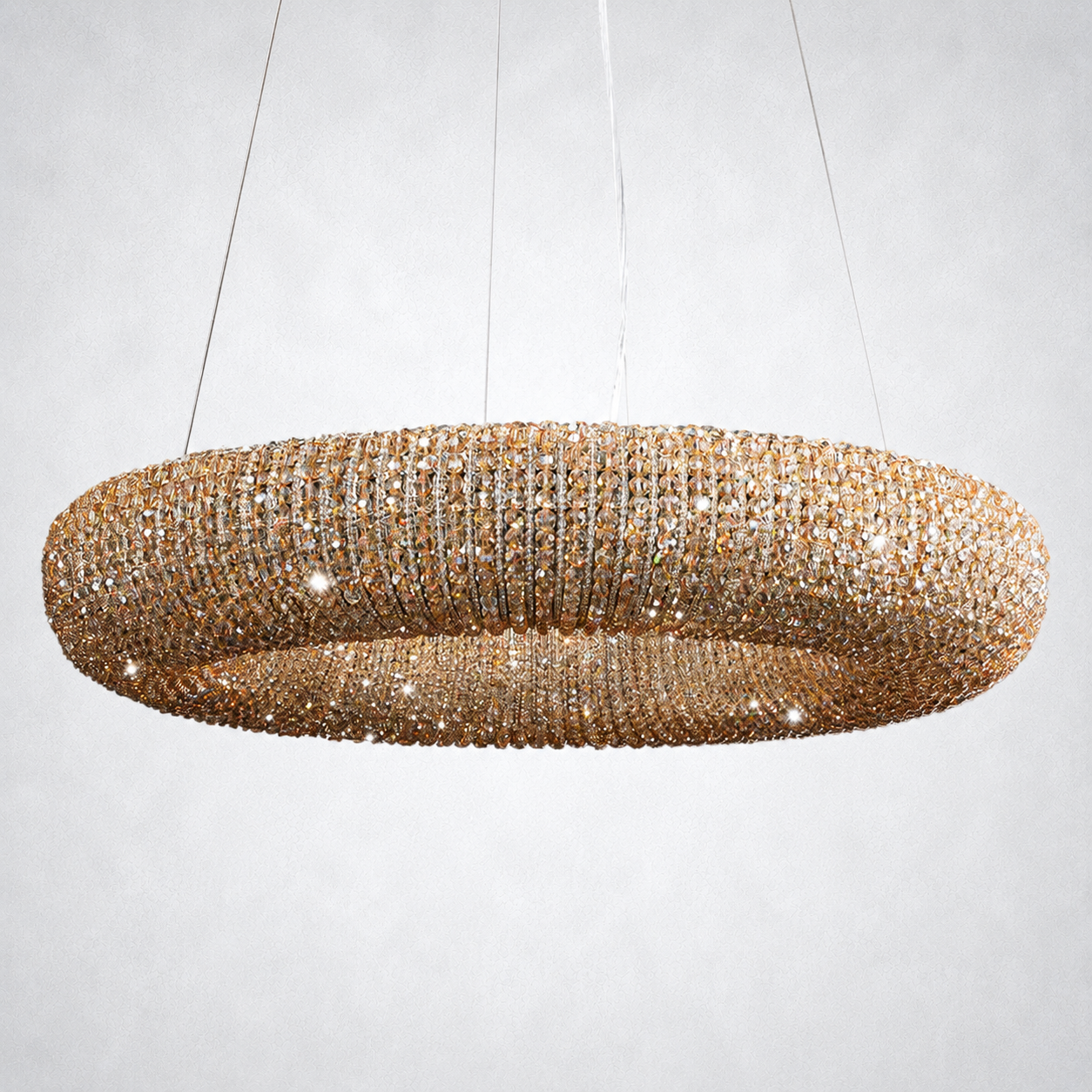 Elysian Crystal Round LED Chandelier 32"