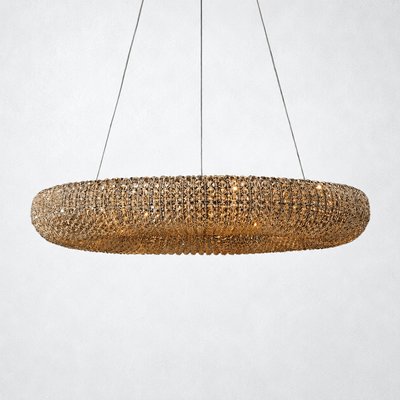 Elysian Crystal Round LED Chandelier 32"