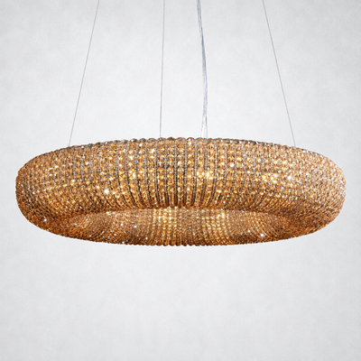 Elysian Crystal Round LED Chandelier 32"