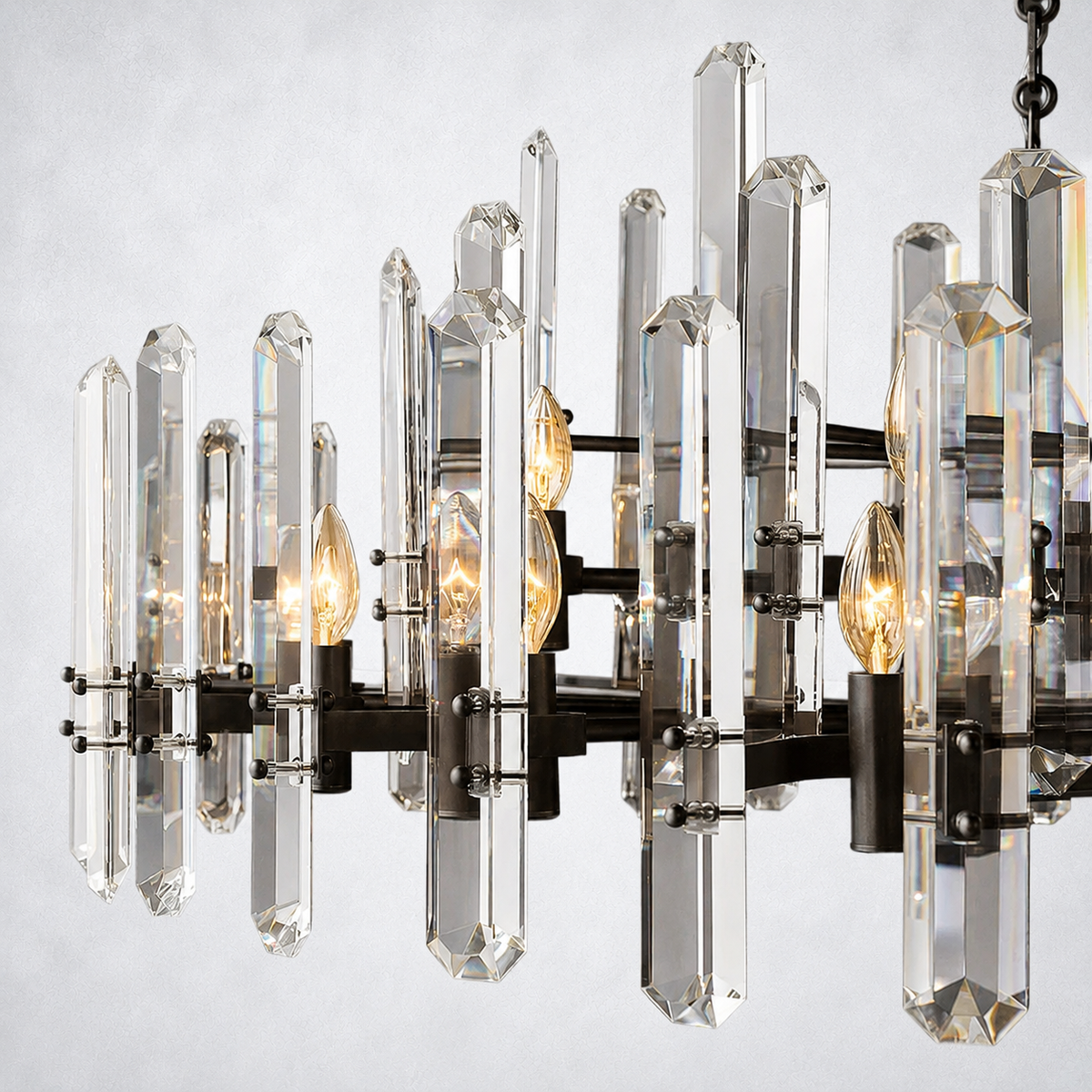 Twilight Prism Round Chandelier 48"
