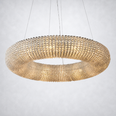 Elysian Crystal Round LED Chandelier 41"