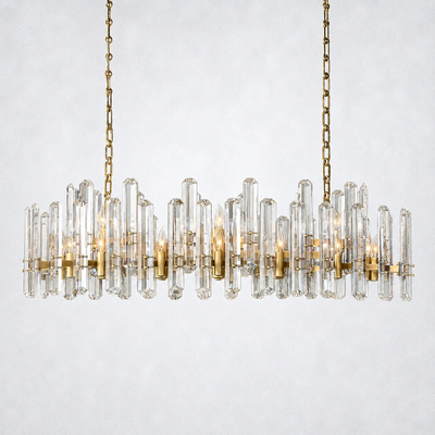 Twilight Prism Linear Chandelier 54"