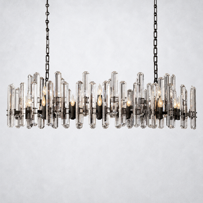 Twilight Prism Linear Chandelier 54"