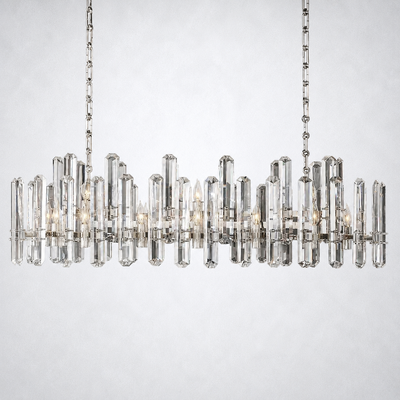 Twilight Prism Linear Chandelier 54"
