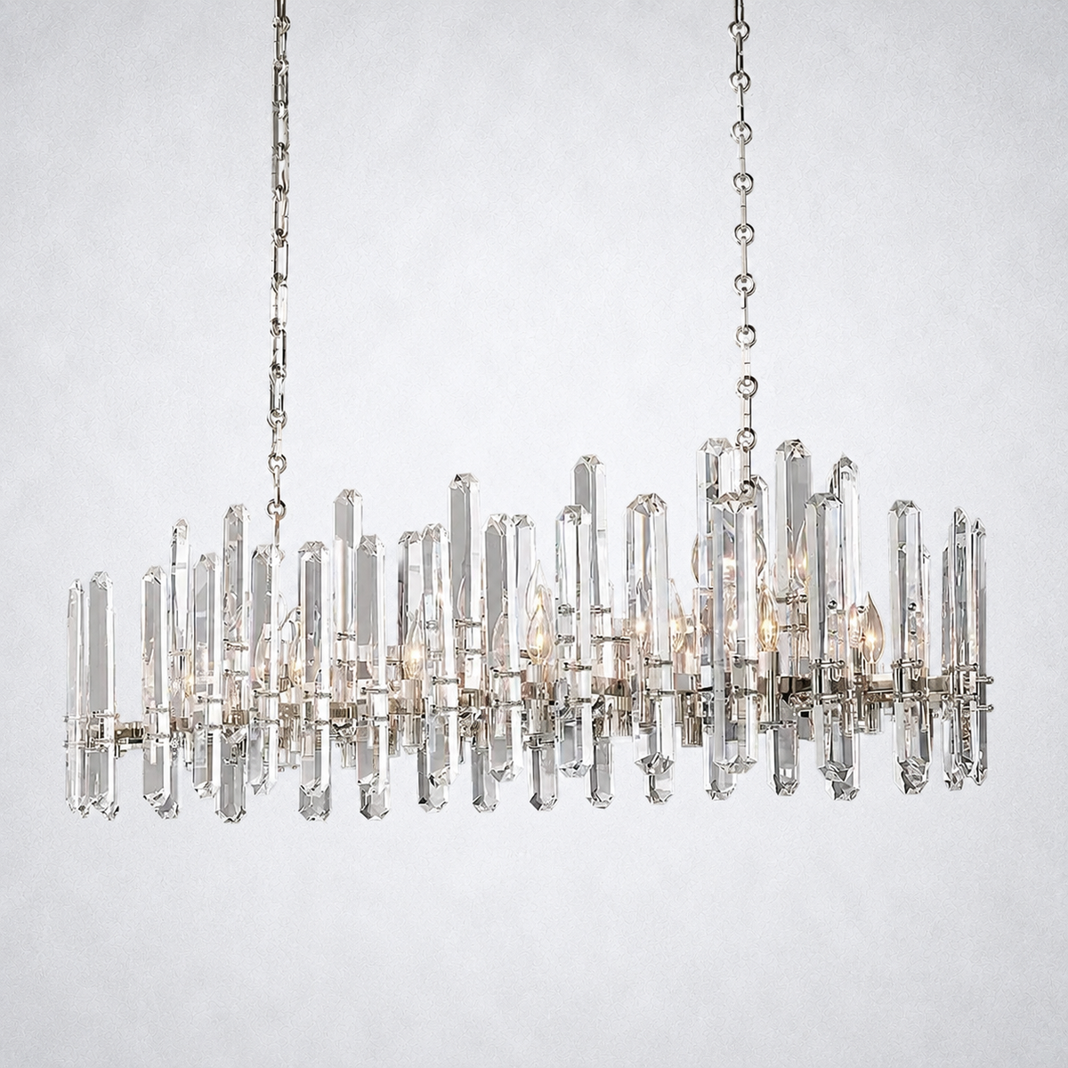 Twilight Prism Linear Chandelier 54"
