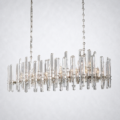 Twilight Prism Linear Chandelier 54"