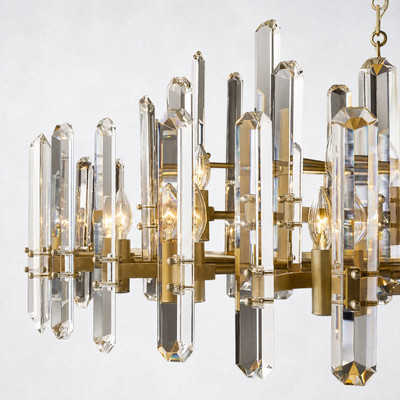Twilight Prism Linear Chandelier 72"