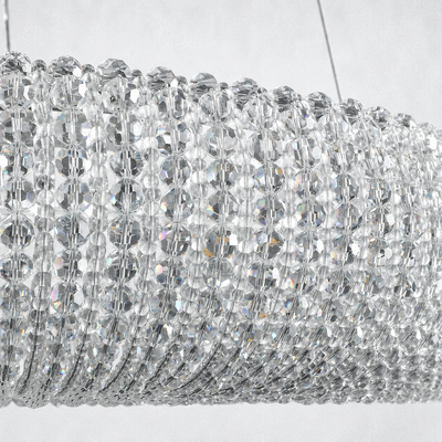 Elysian Crystal Round LED Chandelier 59"