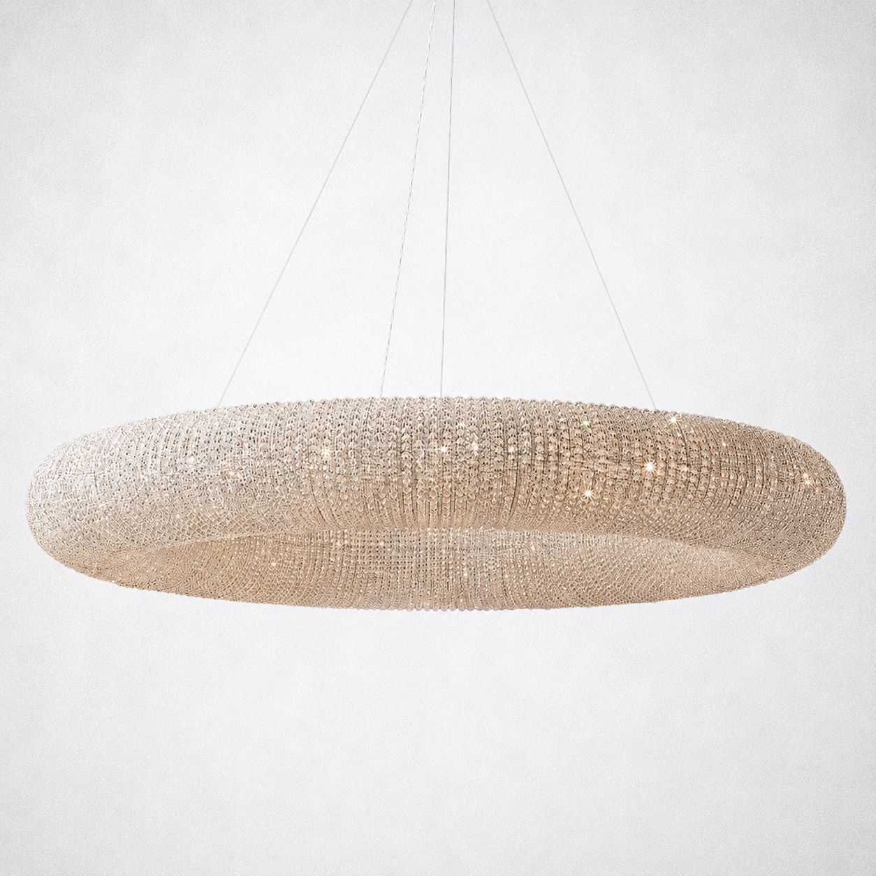 Elysian Crystal Round LED Chandelier 59"