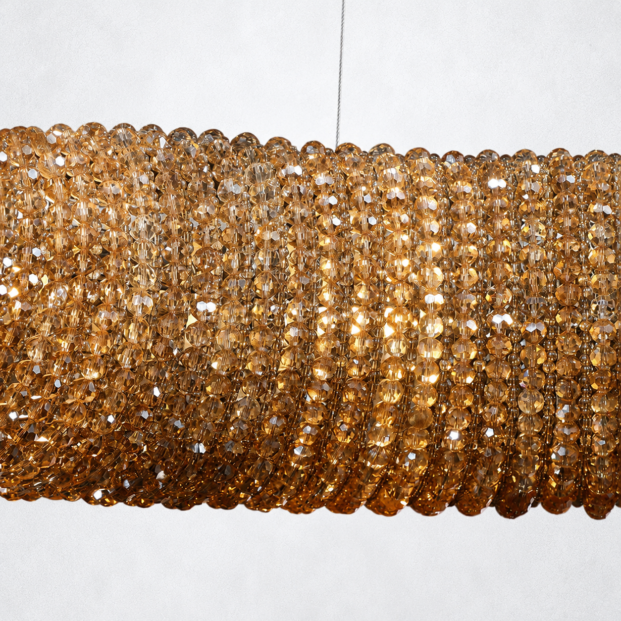Elysian Crystal Round LED Chandelier 59"