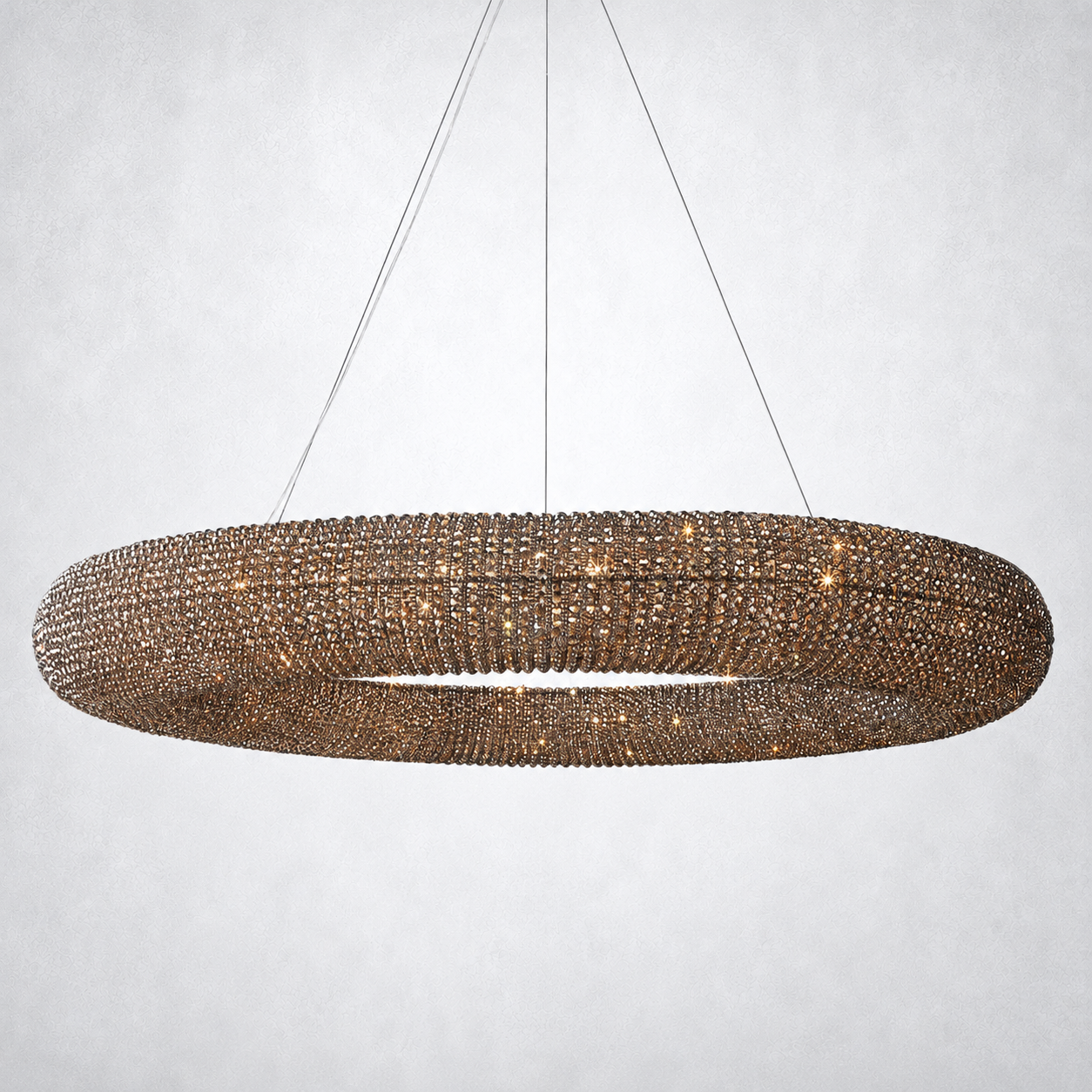 Elysian Crystal Round LED Chandelier 59"