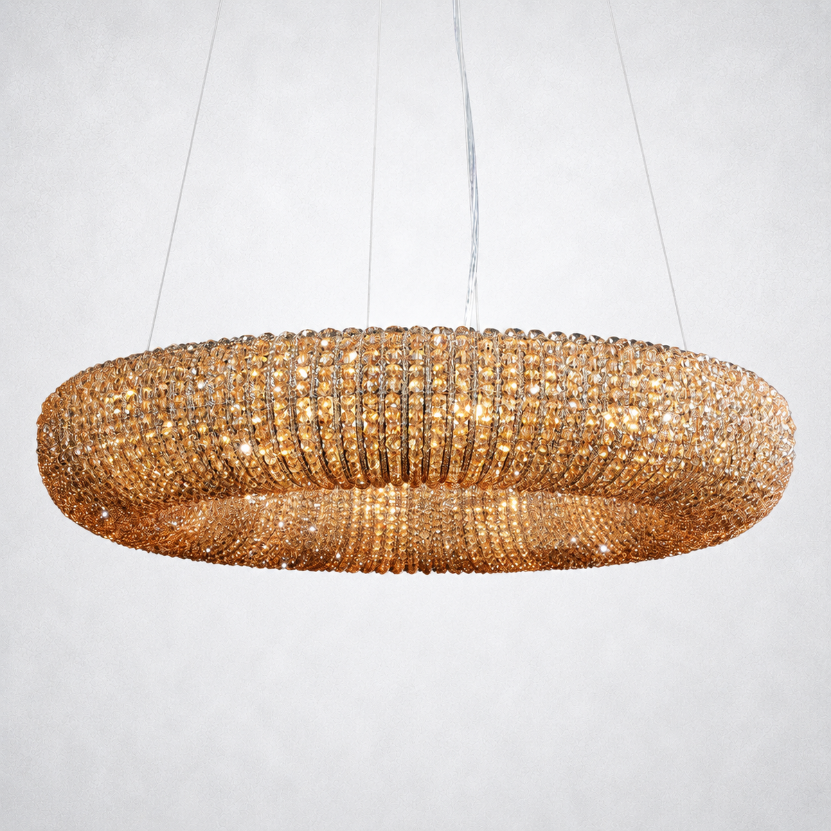 Elysian Crystal Round LED Chandelier 59"