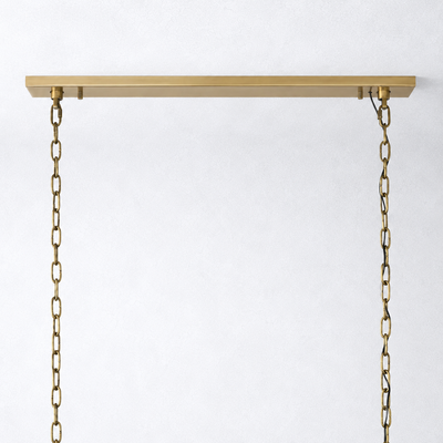 Ellington Alabaster Rectangular Chandelier 74"