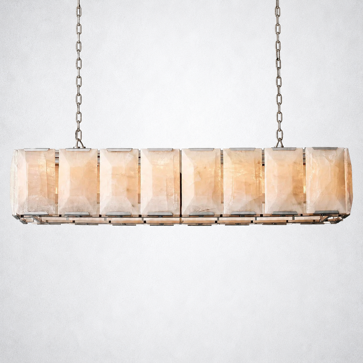 Ellington Alabaster Rectangular Chandelier 54"