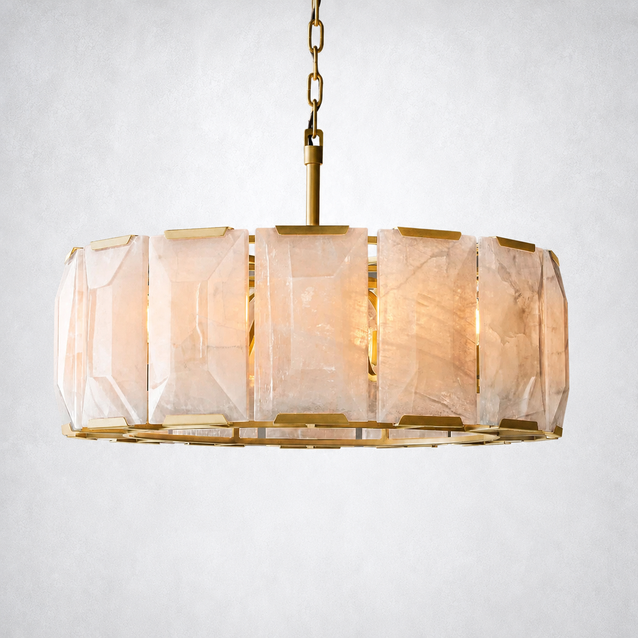 Ellington Alabaster Round Chandelier 31"