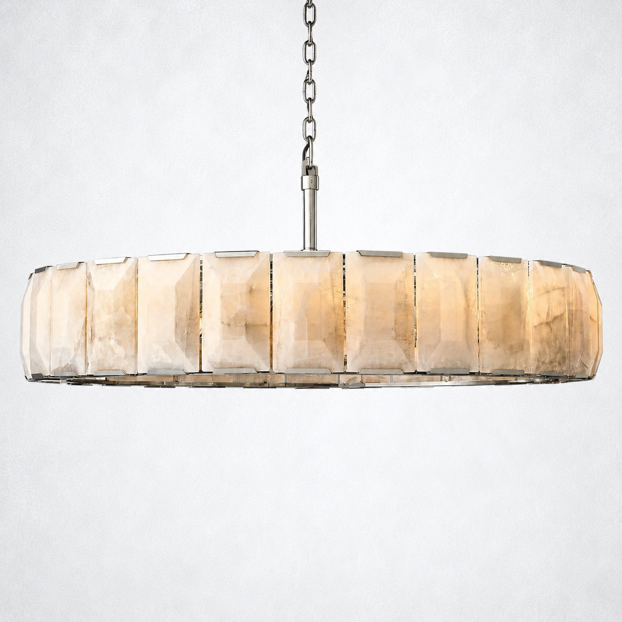 Ellington Alabaster Round Chandelier 60"