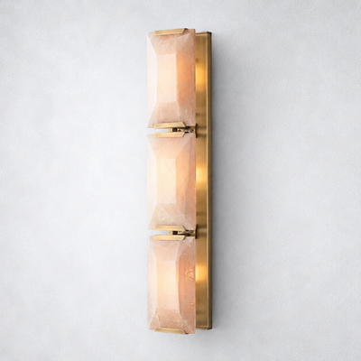 Ellington Alabaster Triple Sconce
