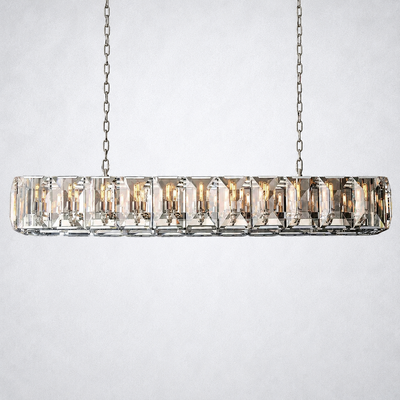 Ellington Crystal Rectangular Chandelier 74“