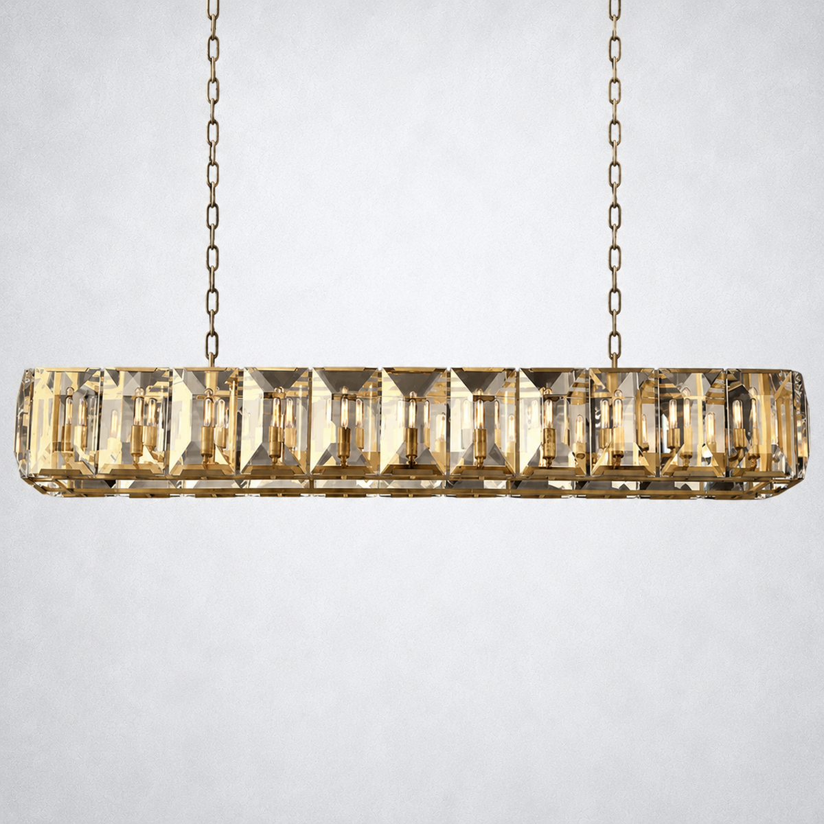 Ellington Crystal Rectangular Chandelier 74“