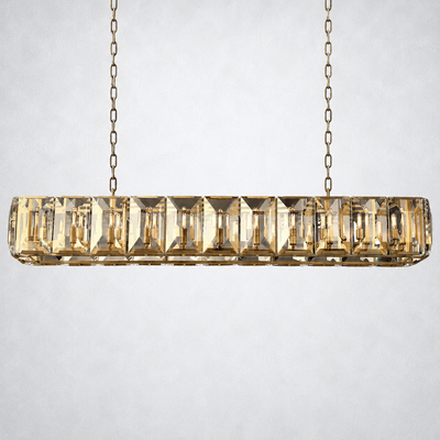 Ellington Crystal Rectangular Chandelier 74“