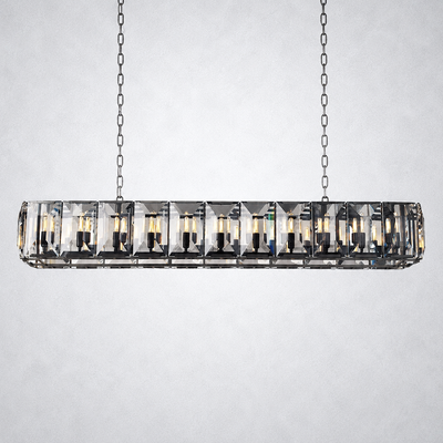Ellington Crystal Rectangular Chandelier 74“