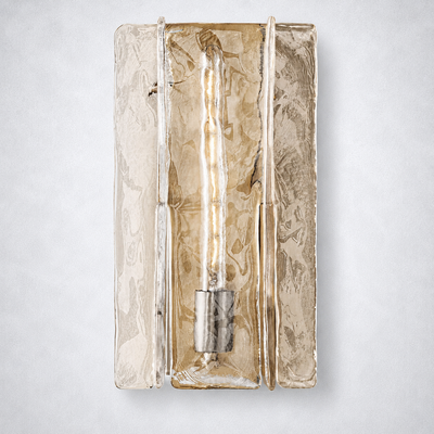 Enclave Clear Glass Sconce 15"