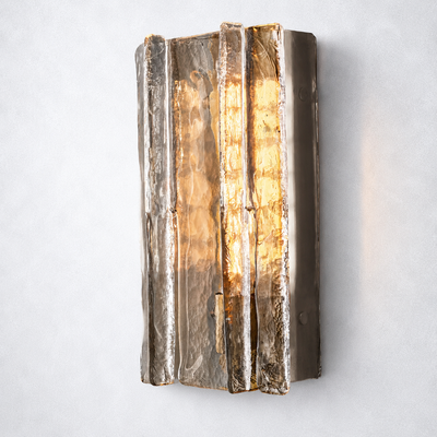 Enclave Clear Glass Sconce 15"